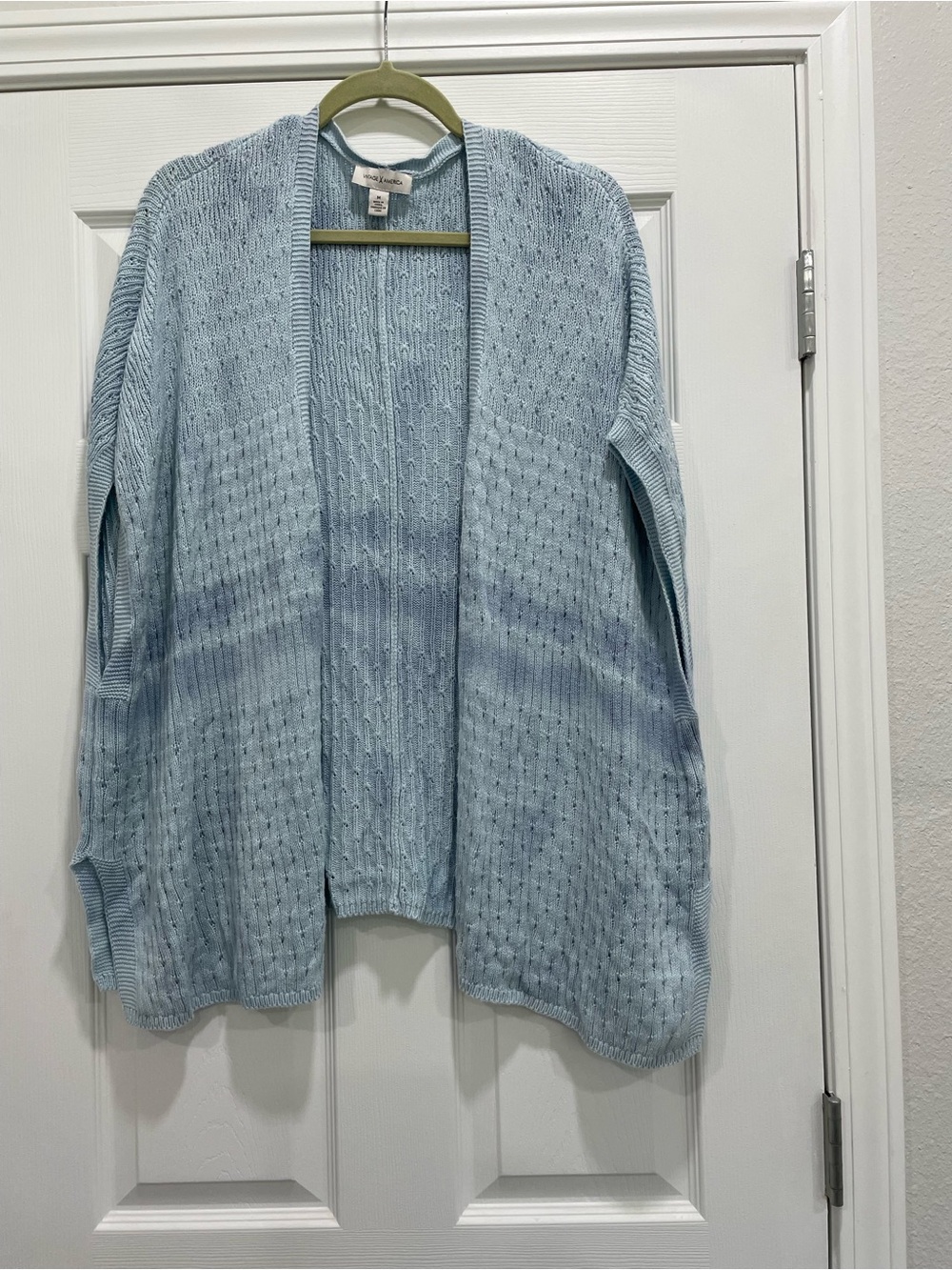 “Vintage America” Light Blue Women's Knit Sweater
